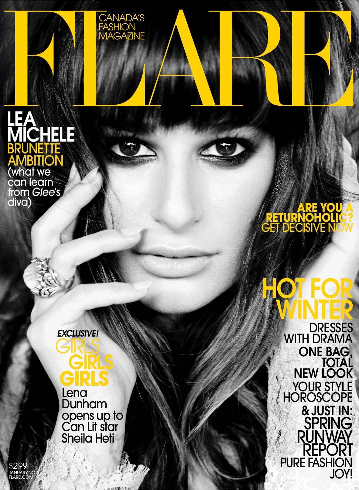 Lea Michele - Flare Magazine (January 2013)